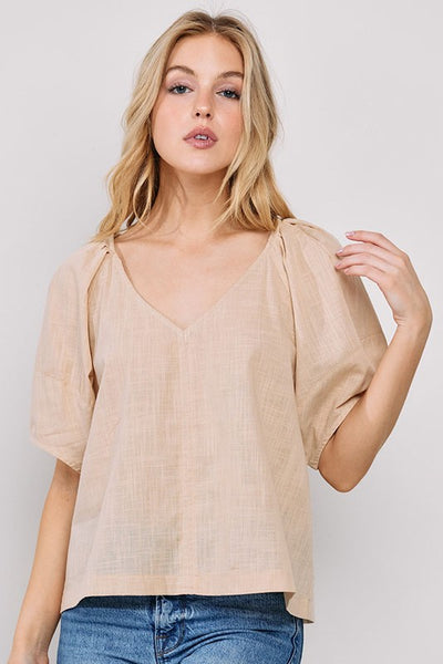 Shelby Linen Top