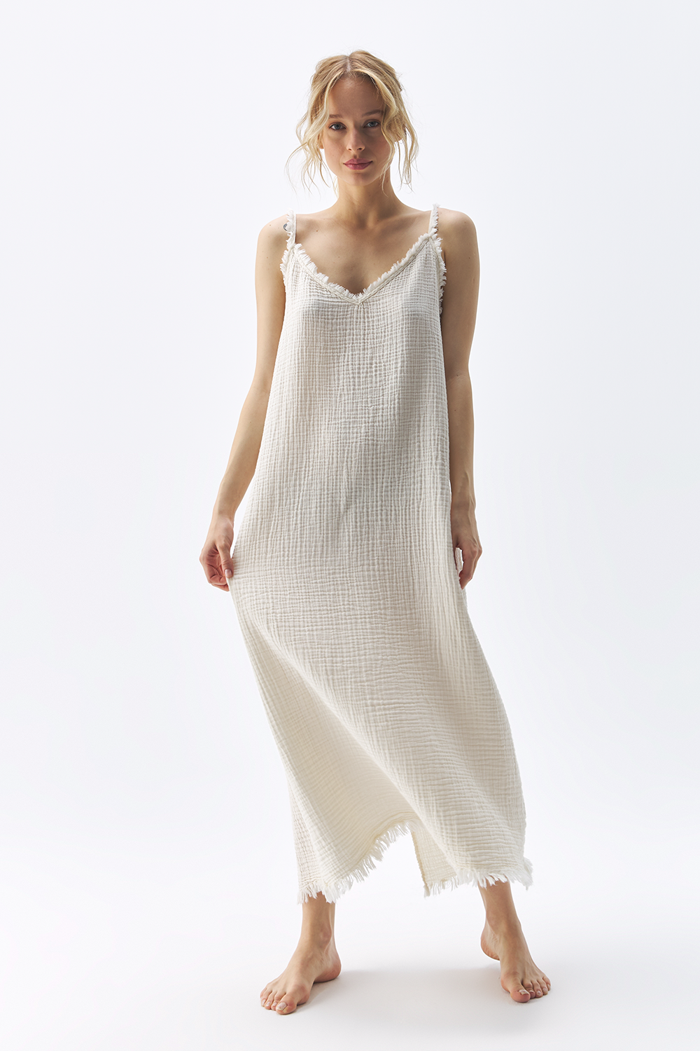Linen Crinkle Dress